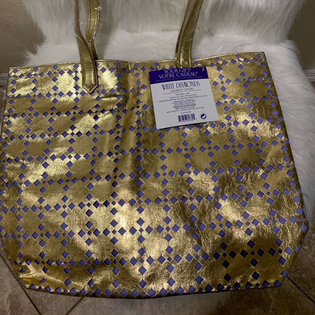 Host Pick White Diamonds Elizabeth Taylor Tote BagSac